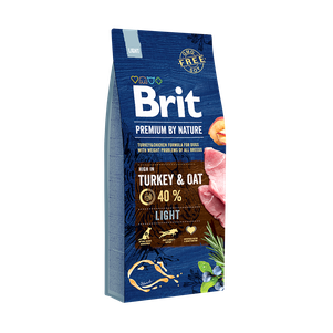 Сухий корм Brit Premium Light (Бріт Преміум Лайт) для зрілих собак схильних до повноти