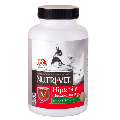 Nutri-Vet Hip&Joint Extra НУТРІ-ВІТ ЗВ'ЯЗКИ І СУСТАВИ ЕКСТРУ, 2 рівень, хондроїтин та глюкозамін для собак, з ЧСЧ