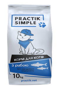 Practik Simple корм для дорослих кішок всіх порід (морська риба)