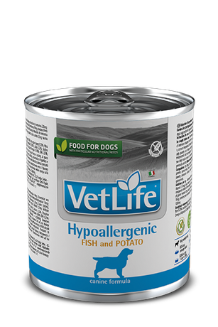 Влажный лечебный корм для собак Farmina Vet Life Hypoallergenic Fish & Potato диет. питание, при пищевой аллергии