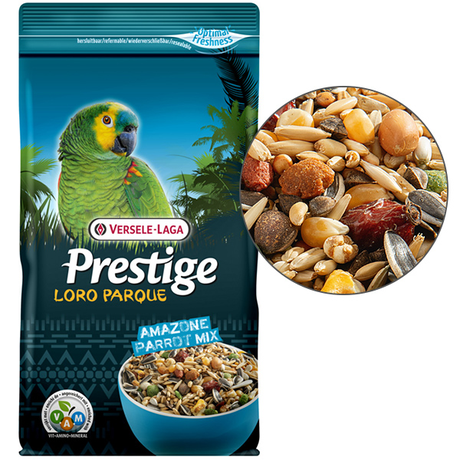 Versele-Laga Prestige Premium Loro Parque Amazone Parrot Mix ВЕРСЕЛЕ-ЛАГА АМАЗОНСКИЙ ПОПУГАЙ полнорационный корм для средних и крупных попугаев