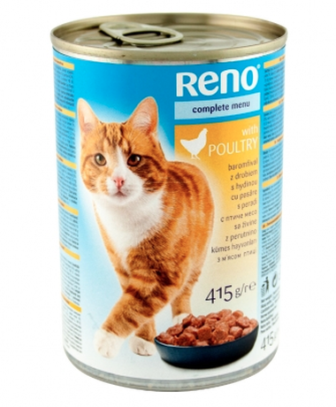 Reno Complete Menu Poultry Консерви З М'Ясом Птиці У Желе Для Дорослих Кішок Фото Від Dog.Com.Ua