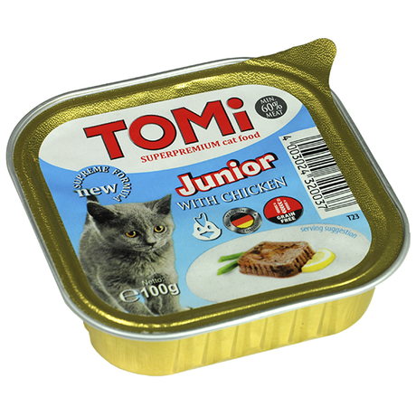 TOMi junior для кошенят консерви для кошенят, паштет