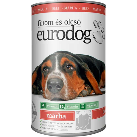 Консерва Eurodog Для Собак Зі Смаком Яловичини Фото Від Dog.Com.Ua