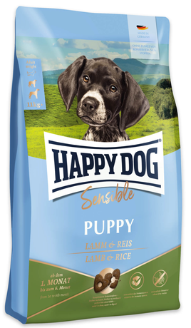 Сухой корм Happy Dog Sensible Puppy Lamb & Rice для щенков крупных и средних пород (ягненок и рис)
