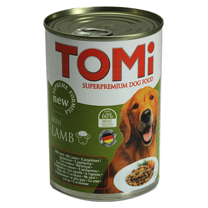TOMi ЯГНЯ консерви для собак, вологий корм