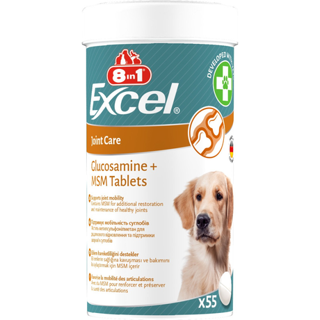 8In1 Excel Glucosamine + Msm Кормова Добавка Для Собак З Глюкозаміном Фото Від Dog.Com.Ua