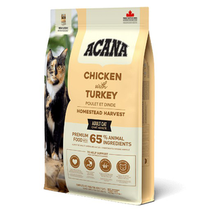 Acana Homestead Harvest Для Взрослых Кошек (Цыпленок И Индейка) Фото Зоомагазина Dog.Com.Ua