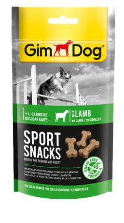 GimDog міні-кісточки Sport Snacks з ягням