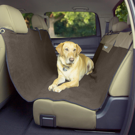 Bergan Deluxe Microfiber Auto Seat Protector підстилка з мікрофібри для собак в автомобіль на задні сидіння (бежевий)