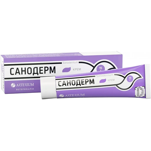 Arterium Санодерм Крем Для Лікування Дерматомікозів У Собак І Котів Фото Зоомагазину Dog.Com.Ua
