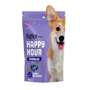 Reflex Plus Happy Hour Calmness Ласощі Для Собак Заспокійливі З Ягням І Чорницею Фото Зоомагазину Dog.Com.Ua