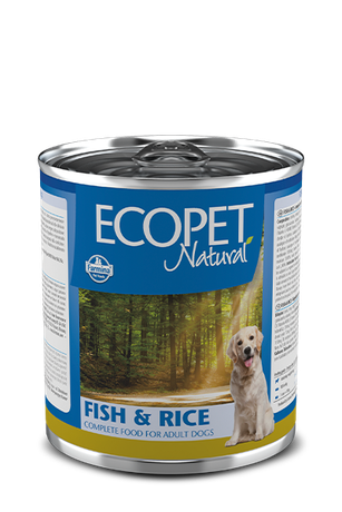 Влажный корм для собак Farmina ECOPET NATURAL DOG FISH & RICE с сельдью