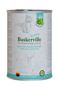 Baskerville Holistic вологий корм для кішок з олениною, кроликом та котячою м'ятою