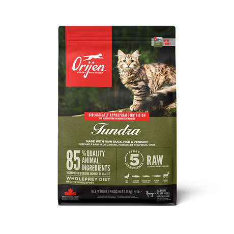 Сухий корм Orijen Tundra Cat для кішок і кошенят всіх порід і вікових груп
