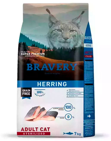 Bravery Herring  Adult Cat Sterilized сухий корм для стерилізованих котів (оселедець)