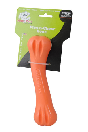 Jolly Pets гнучка іграшка для апортування кісточка FLEX-N-CHEW BONE, 21 см великий розмір (сильне гризіння)