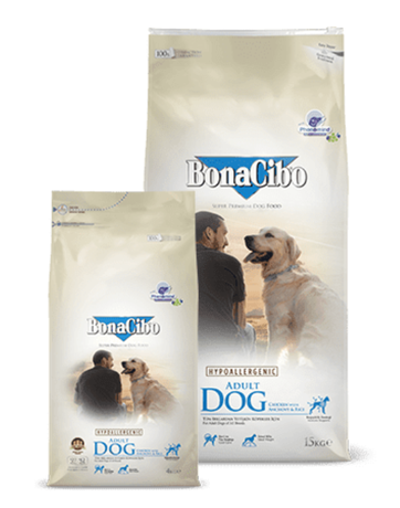 Сухой корм BonaCibo Adult Dog (БонаСибо) для взрослых собак всех пород (курица, рис, анчоусы)