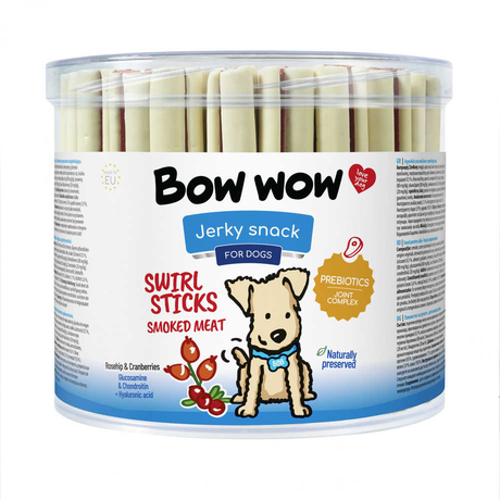 BOW WOW ласощі для собак вялені палички "Копчене м'ясо" 12см (55 шт в уп.)