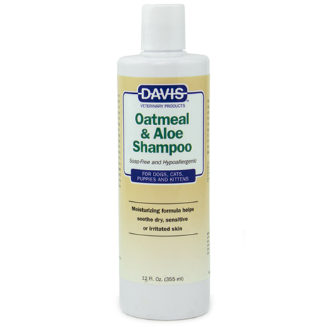 Davis Oatmeal & Aloe Shampoo ОВСЯНЕ МУКА З АЛОЕ гіпоалергенний супер зволожуючий шампунь для собак і котів, концентрат