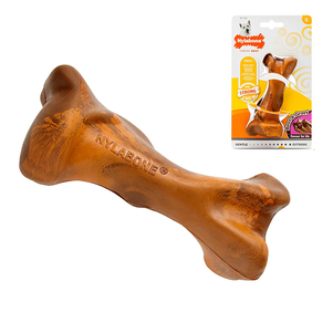 Nylabone Strong Chew Rubber Bone Beef With Gravy Кістка Жувальна Зі Смаком Яловичини З Підливою Для Собак Фото Зоомагазину Dog.Com.Ua