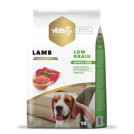 Сухий корм AMITY Super Premium Lamb для дорослих собак всіх порід (ягня)