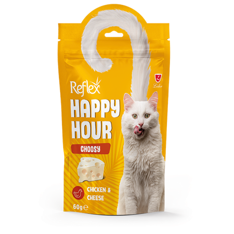Reflex Happy Hour Choosy Ласощі Для Вибагливих Котів З Куркою Та Сиром Фото Від Dog.Com.Ua