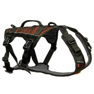 Non-Stop Dogwear Rock Harness Long Подовжена Шлейка Для Собак Чорна З Помаранчевим Фото Зоомагазину Dog.Com.Ua