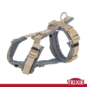 Шлея Для Собак Trixie Premium Trekking Пісок/Графіт, M (53-64 См/20 Мм) Фото Зоомагазину Dog.Com.Ua