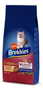 Brekkies Cat Delice Meat для взрослых котов с курицей