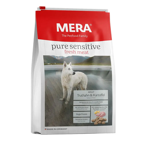 MERA pure sensitive fresh meat Truthahn & Kartoffel для дорослих собак усіх порід, беззерновий (індичка та картопля)