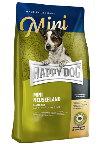 Сухий корм Happy Dog Mini Neuseeland гіпоалергенний корм для дорослих собак малих порід (ягня)