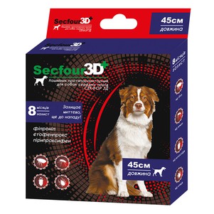 Secfour 3D Ошейник от блох и клещей для собак