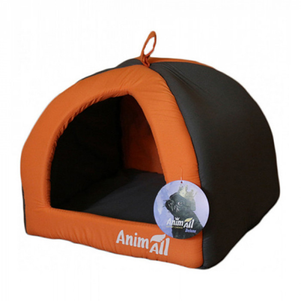 AnimALL Wendy Лежак-домик для собак и кошек оранжевый