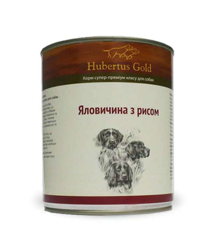 Hubertus Gold консерви для собак (яловичина з рисом)