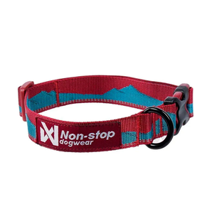 Non-Stop Dogwear Trail Quest Collar Нашийник Для Собак Бордовий З Синім Фото Зоомагазину Dog.Com.Ua