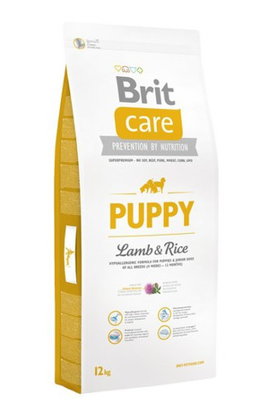 Сухий корм Brit Care (Бріт Кеа) Puppy Lamb & Rice для цуценят всіх порід (ягня і рис)