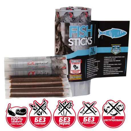 Alpha Spirit Fish Sticks (Альфа Спирит) палочки с рыбой для собак