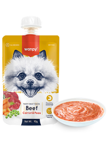 Wanpy Beef Carrot & Pea Ванпі Крем-Суп Яловичина З Морковою Рідкий Корм Для Собак Фото Зоомагазину Dog.Com.Ua