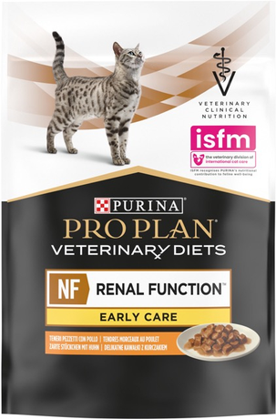 Pro Plan Veterinary Diets NF Renal Function Early Care Влажный корм для кошек с курицей для лечении почечной недостаточности на ранних стадиях, 85 г