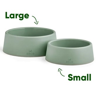 Beco Pets Steady Bowls Миска зі 100% переробленого пластику для собак зелена