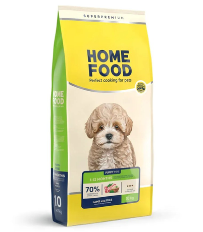 Home Food Puppy Mini Сухий Корм Для Цуценят Дрібних Порід З Ягнятком Та Рисом Фото Від Dog.Com.Ua