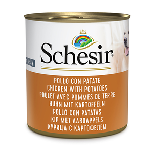 Schesir Chicken With Potatoes Вологий Корм У Желе Для Собак З Куркою Та Картоплею, 285 Г Фото Зоомагазину Dog.Com.Ua