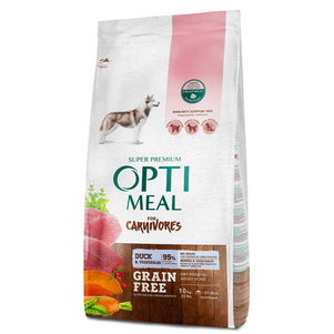 Сухий корм Optimeal Dog Adult Grain Free Duck & Vegetables беззерновий корм для дорослих собак всіх порід (качка і овощи)