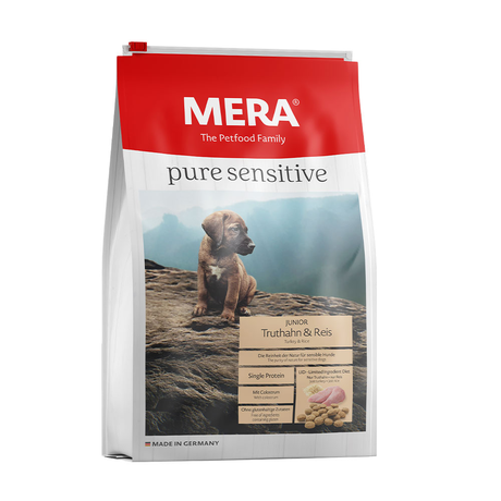 MERA pure sensitive Junior Truthan & Reis для цуценят усіх порід, безглютеновий (індичка та рис)