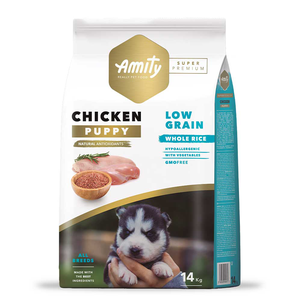 Amity Super Premium Low Grain Puppy для щенков всех пород (курица)