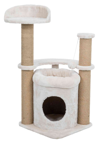 Дряпка Для Котів Trixie Nayra Джут/Плюш Бежевий, 40*40*83 См Фото Від Dog.Com.Ua