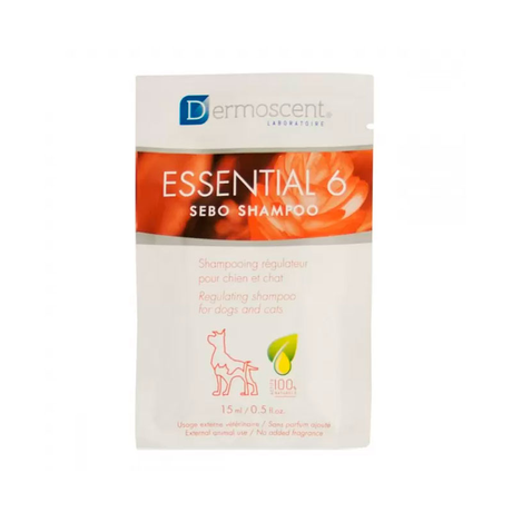Dermoscent Essential-6 Sebo Shampoo себорегулюючий шампунь для котів і собак, 20x15 мл