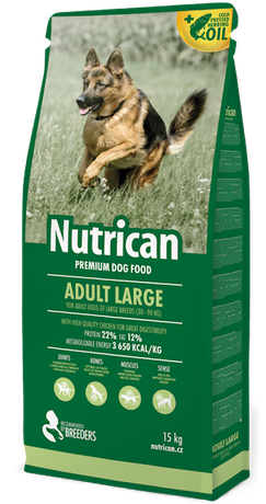 Сухой корм Nutrican Adult Large (Нутрикан) для взрослых собак крупных пород (курица)