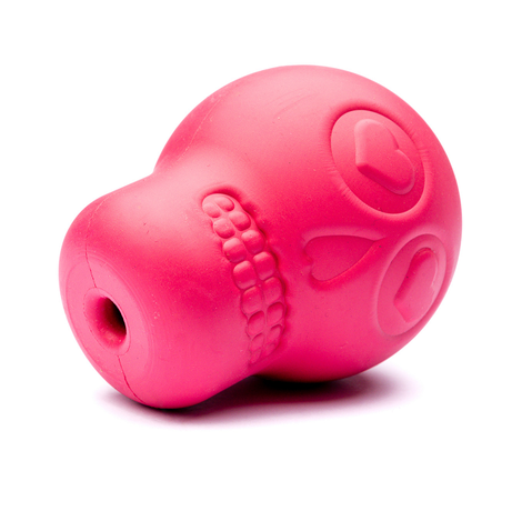 SodaPup Skull Treat Dispenser Pink Іграшка череп для собак, рожева